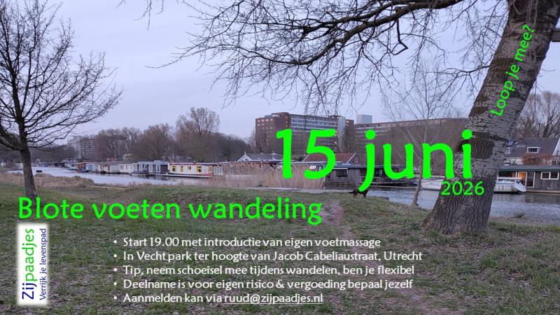 Blote voeten wandeling Utrecht