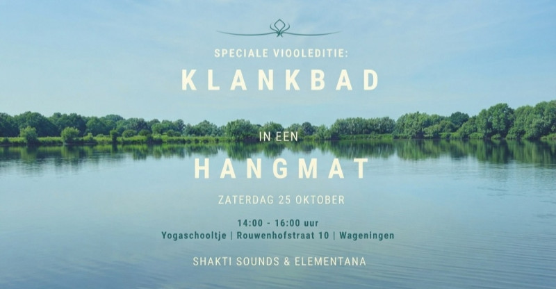 Speciale viool editie 🎻 Klankbad in een hangmat Wageningen