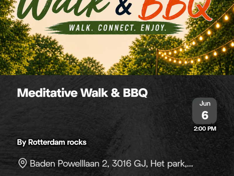 Meditative walk and BBQ