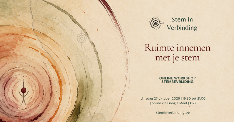 Ruimte innemen met je stem