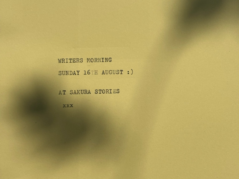 Writer's Morning 16th August