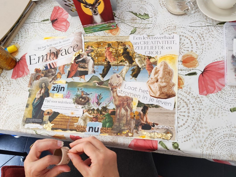 Art journaling in Hillegom