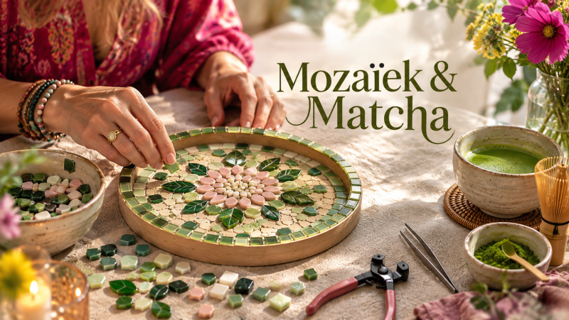 Mozaïek & Matcha: Ontspan, creëer en geniet
