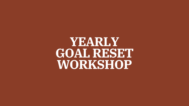 Goal Reset workshop - Mindfulness, Persoonlijke Ontwikkeling, Persoonlijk Leiderschap