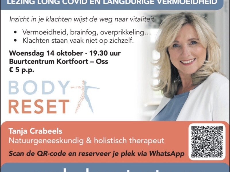 Je hoofd zit vol, je energie raakt op – Lezing Long COVID & chronische