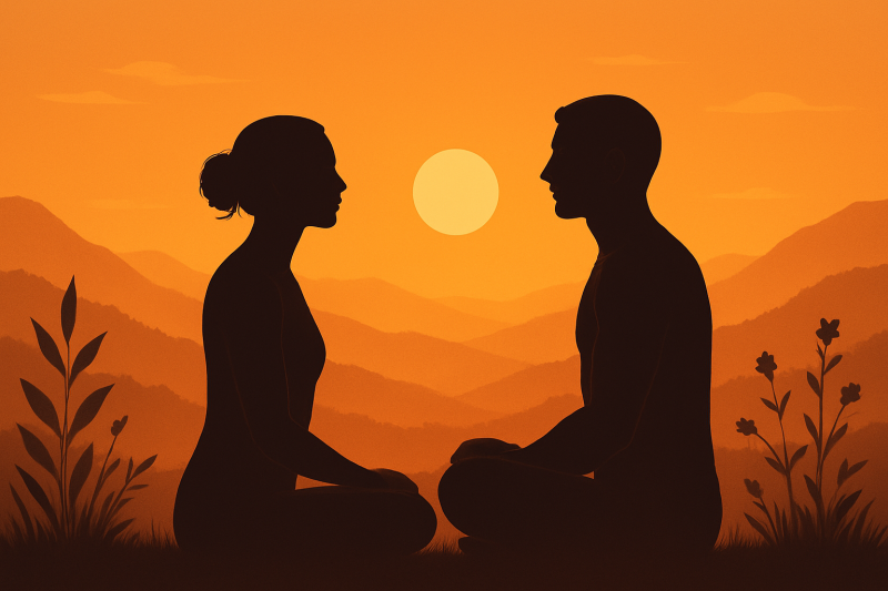 Samen in Verbinding met Potluck - Sharing Circle, Verbinding, Gemengde Cirkel