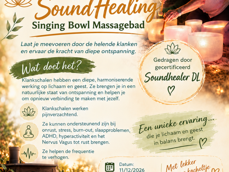 Klankschalen, reis - Soundbath