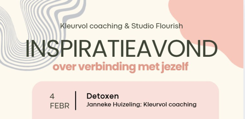 Inspiratie avond: Detox op jouw manier