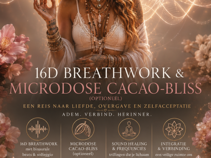 Multidimensionale ademreis thema ZELFLIEFDE 🎧Cacaobliss optie 11:00