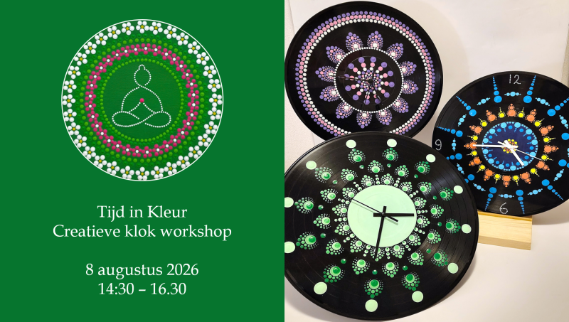 Tijd in Kleur - Creatieve klok workshop