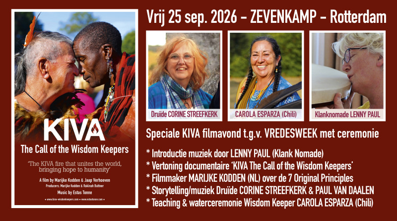 KIVA FILMAVOND (Vredesweek) oa. WisdomKeeper Carola Esparza (Chili)