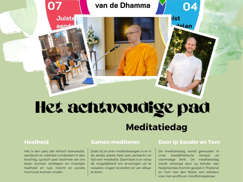 Meditatiedag “Het achtvoudige pad” - Méditation, Retraite d'un jour