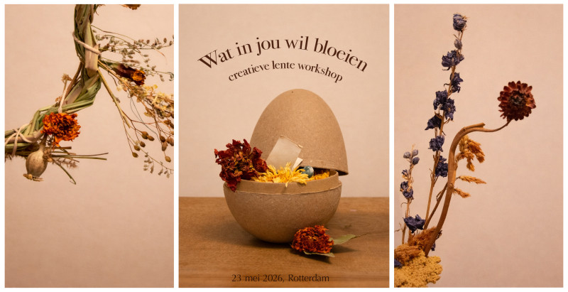 Wat in jou wil bloeien - Een creatieve lente workshop - Creativiteit, Verbinding, Meditatie