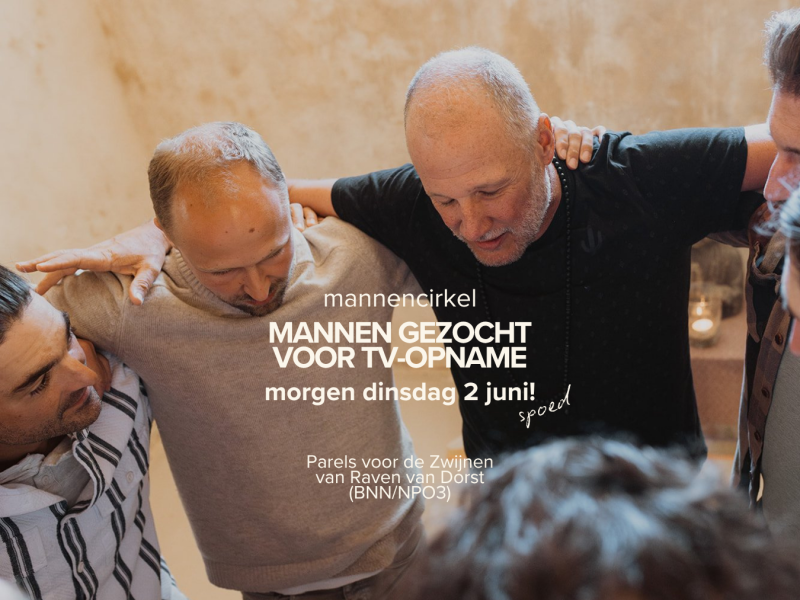 Mannencirkel voor TV-opname (BNNVARA / NPO) - gratis deelname