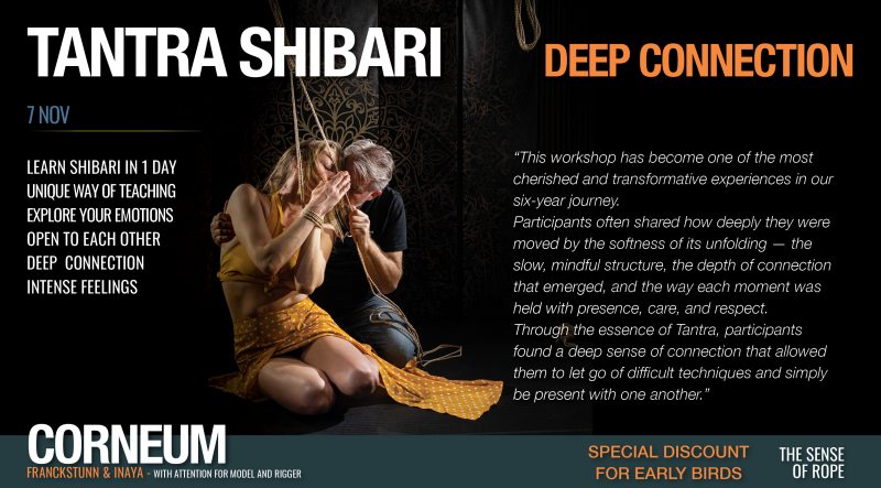 Tantra Shibari Beginners workshop - Open Level