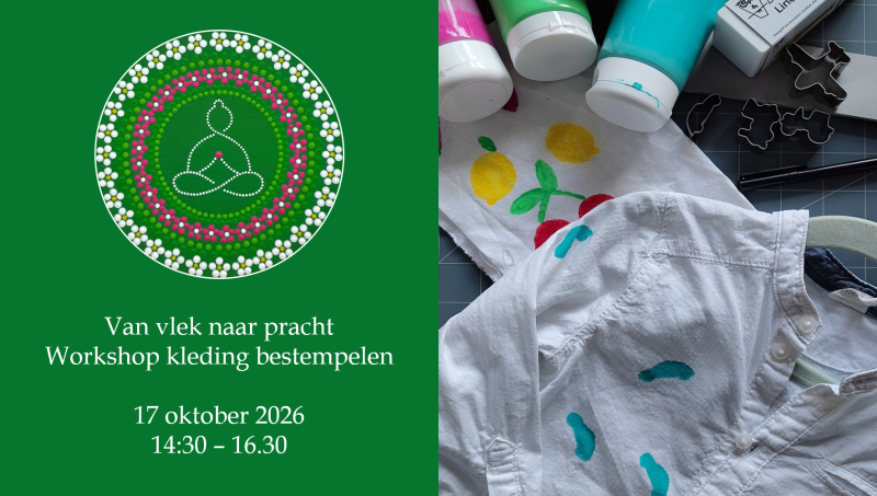 Van vlek naar pracht - Workshop kleding bestempelen