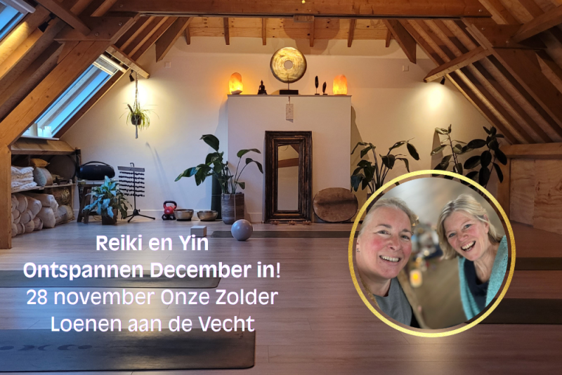 Yin Yoga en Reiki ontspannen December in