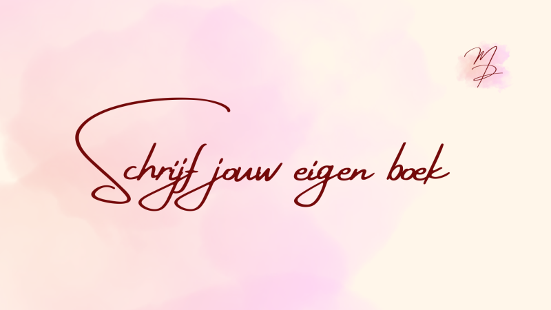 Schrijf jouw boek (doorlopend)