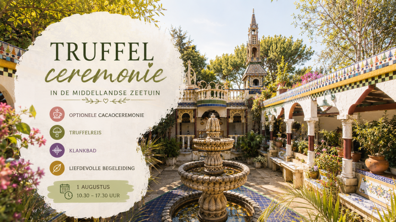 Truffelceremonie met klankbad en cacao - Plant Medicine, Truffle Ceremony, Sound Journey-Soundbath