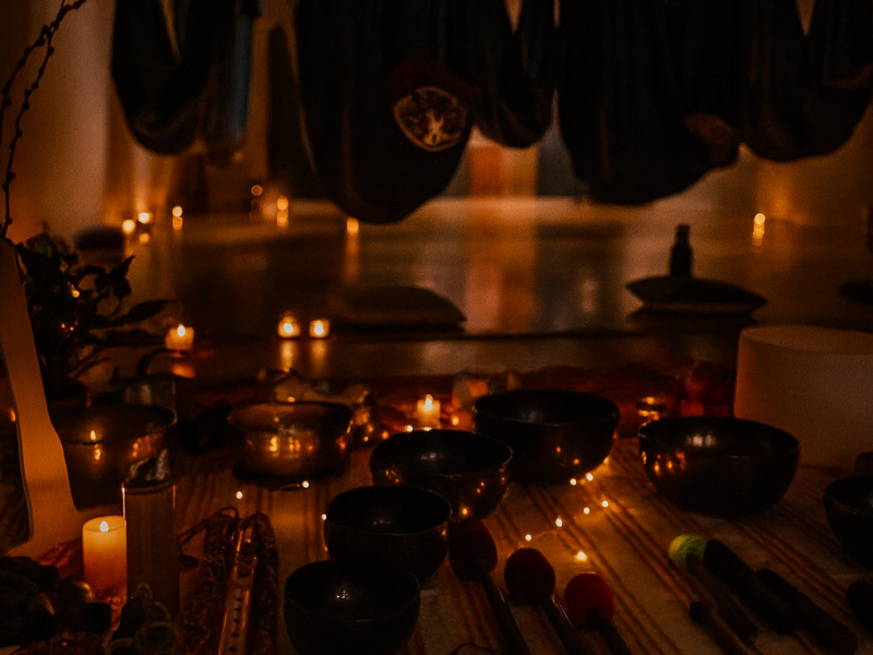 ✨️Klankbad in een hangmat avond ~ Candlelight editie ✨️ - Soundhealing, Ontspanning, Handpan