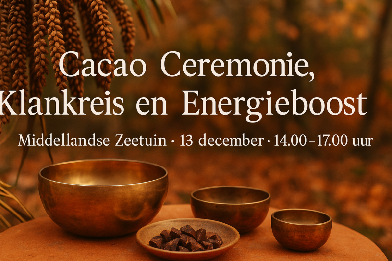 Cacao en helende klanken in Oosterse sferen - Cacao ceremonie, Klankreis-Soundbath, Innerlijke Reis