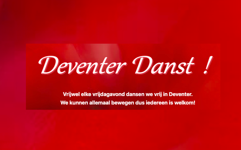 Deventer Danst - 5 Rythmes, Danse libre, Méditation dansée