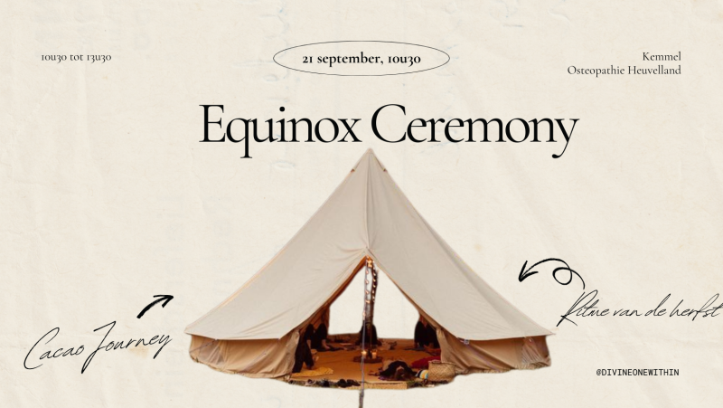 Herfstequinox Ceremonie in de Tipi