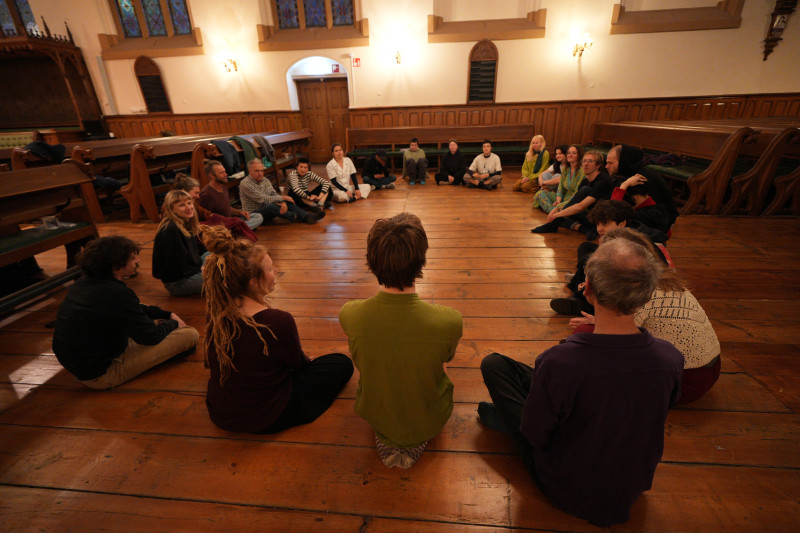 Solstice vocal expression day at a church