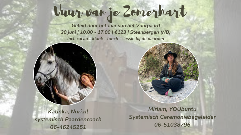 Vuur van je Zomerhart, Zonnewende Cacao | Klank | Paarden