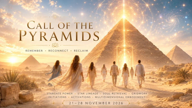 💫  Call of the Pyramids ∞Magische INITIATIE REIS Egyptische Piramides