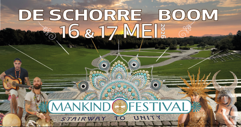Mankind Festival & Ibiza-Markt 16 & 17 mei De Schorre Boom (B.) - Festivals, 1-Dags retraite, Live muziek