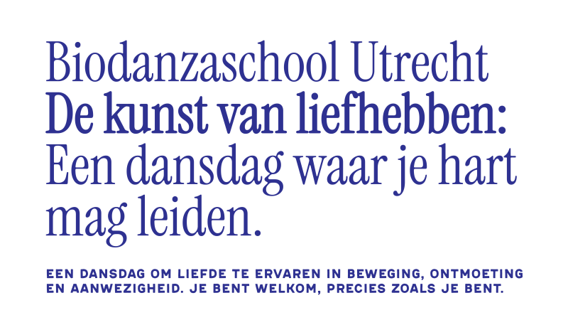 De Kunst Van Liefhebben - Biodanzaschool Utrecht Verdiepingsdag