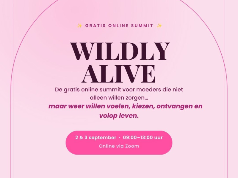 Wildly Alive - online event voor moeders