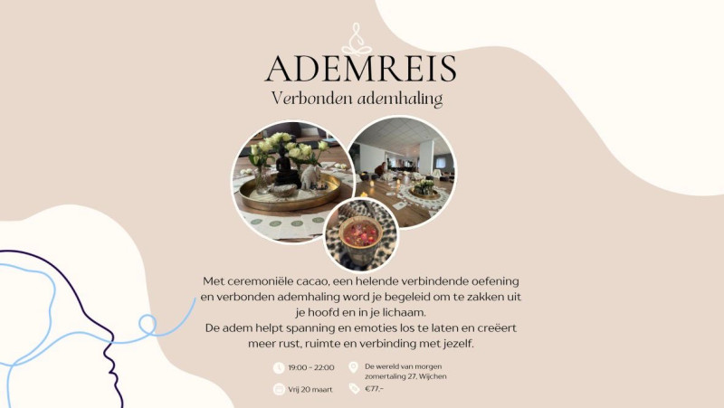 Ademreis + Cacao - Cacao ceremonie, Ademcirkel, Innerlijke Reis