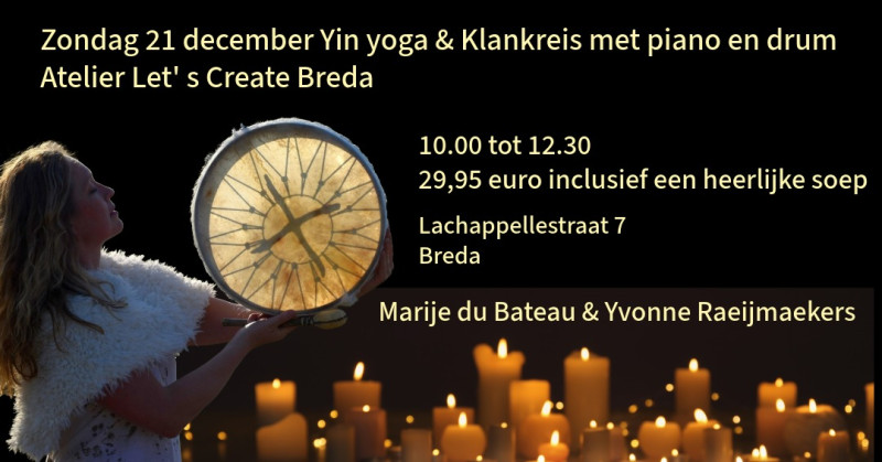 Yin yoga & intuïtieve klankreis met piano