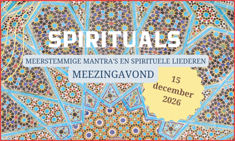 Spirituals Meezingavond 15 december