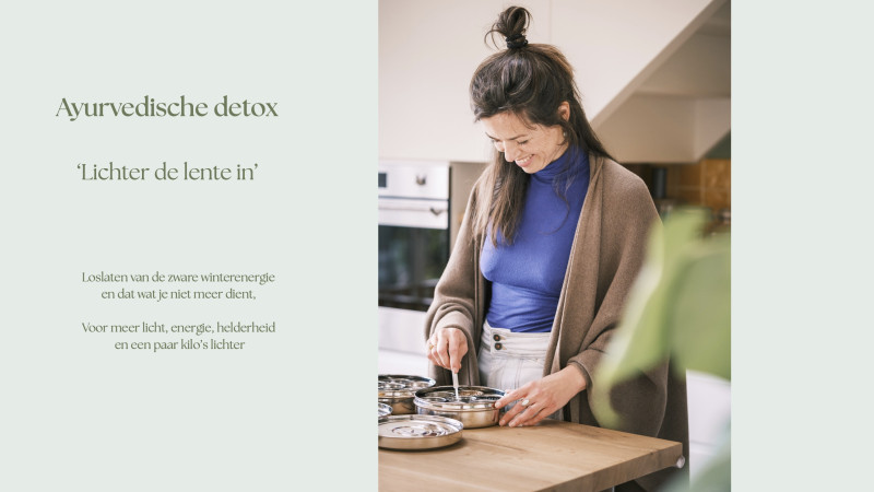 Ayurvedische detox- lichter de lente in
