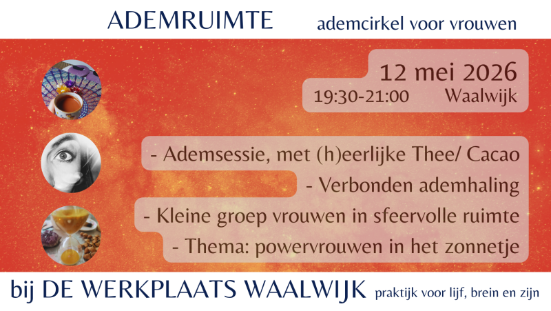 Ademruimte: Ademcirkel voor vrouwen  - Ademwerk, Ademcirkel, Vrouwencirkels