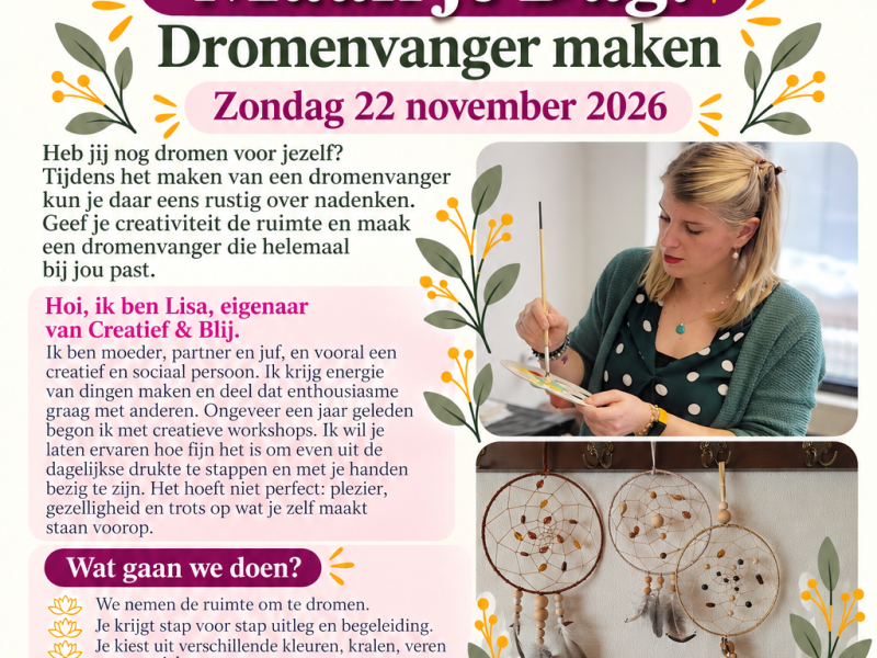 Creativiteitsdag: Maak je Dag! Dromenvanger workshop