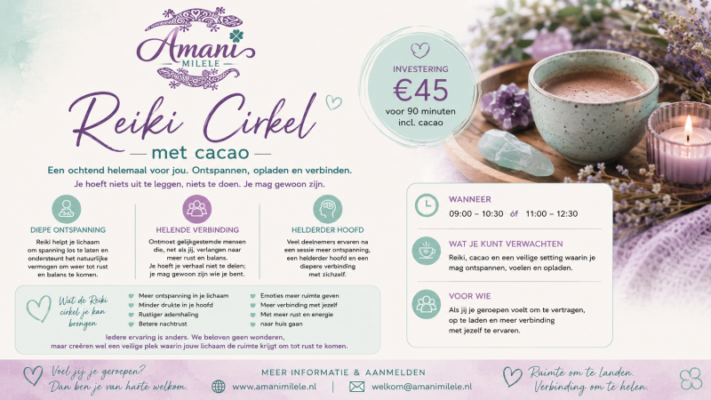 Reiki cirkel met cacao