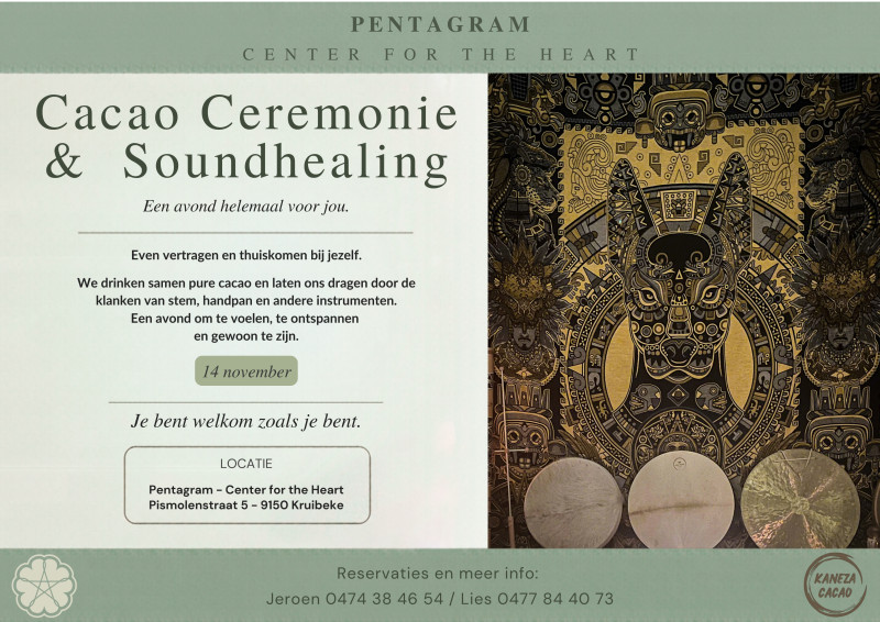 Cacao Ceremonie & Soundhealing - Cacao ceremonie, Soundhealing