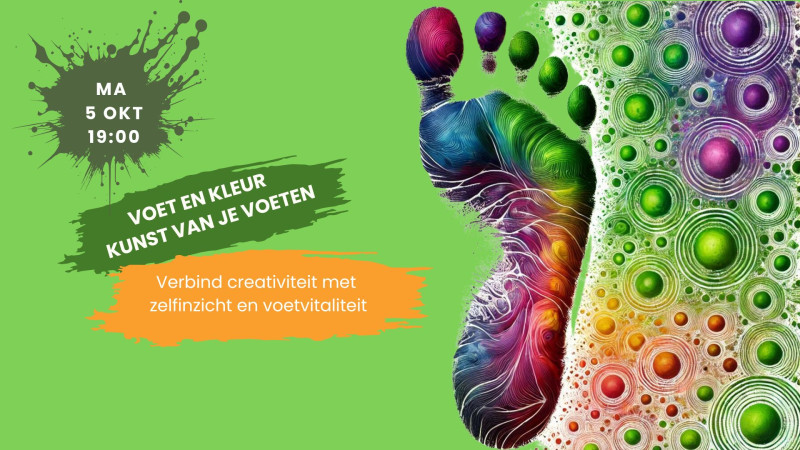 Voetafdruk in kleur