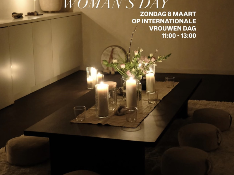 Vrouwen cirkel op internationale vrouwen dag