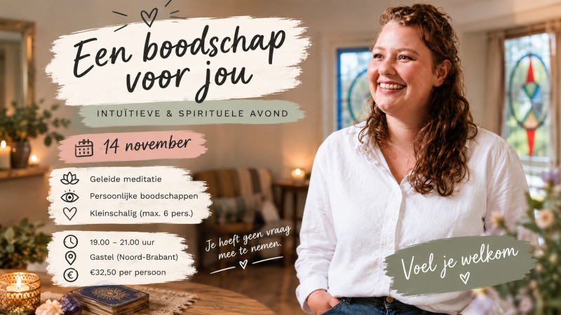 Intuïtieve & spirituele avond met persoonlijke boodschappen