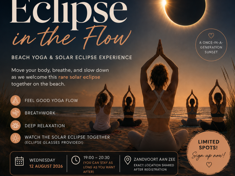 🌒 Eclipse in the Flow – Beach Yoga & Solar Eclipse Experience - Yoga, Nouvelle lune, Nature