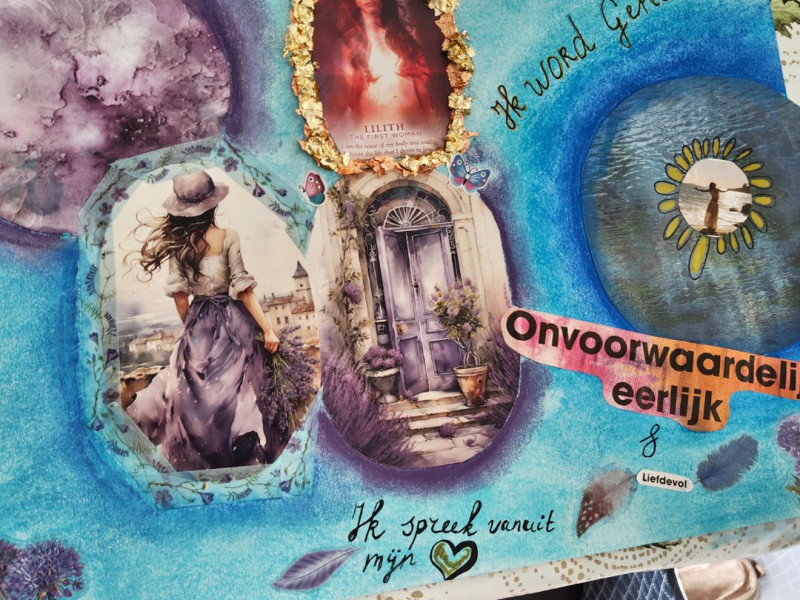 Art journaling in Hillegom