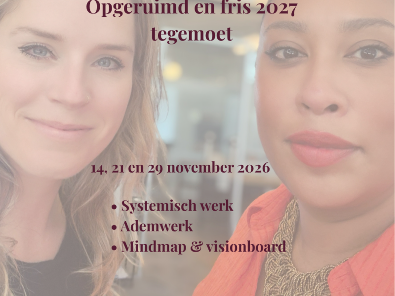 Vooruit met je verhaal Opgeruimd en fris 2027 tegemoet.