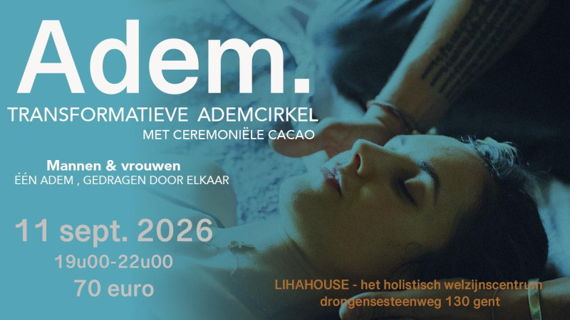 Ademcirkel voor mannen en vrouwen  met ceremoniële cacao