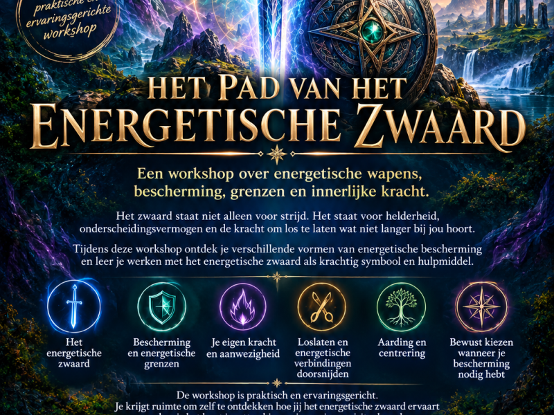 Het pad van het energetische zwaard
