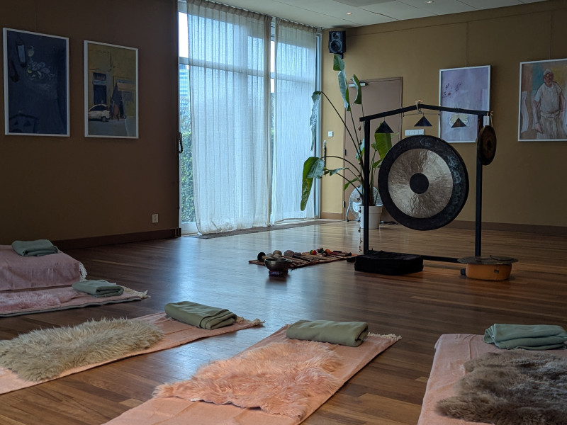 Gongsessie op het Marineterrein - Klankreis, Klankreis-Soundbath, Ligconcert